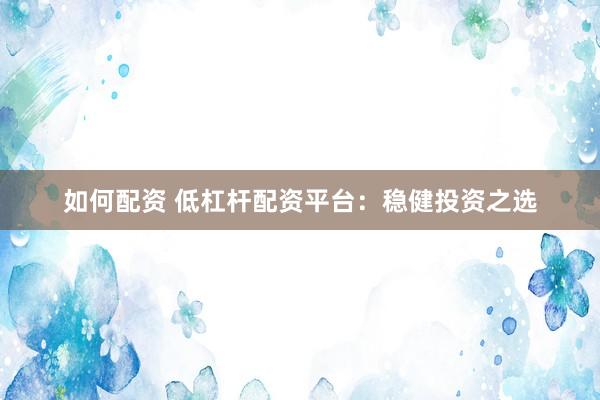 如何配资 低杠杆配资平台：稳健投资之选