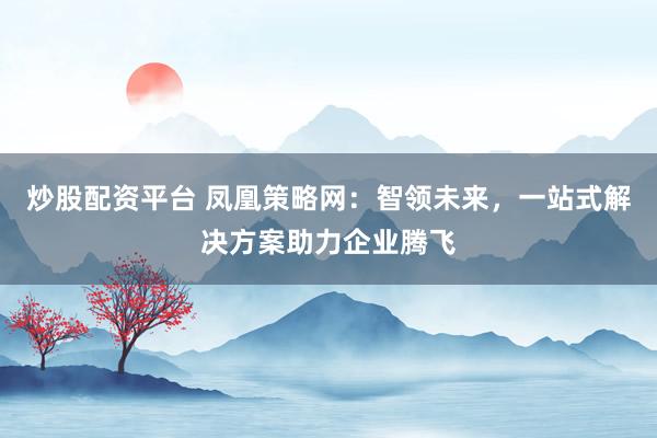 炒股配资平台 凤凰策略网：智领未来，一站式解决方案助力企业腾飞