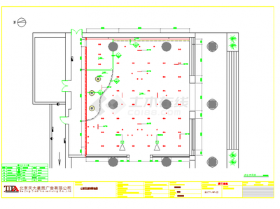 【全套施工图】中国联通3G品牌店(山西太原店)室内装修工程设计cad全套施工图(含设计说明)_土木在线