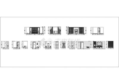 某高层星级大酒店客房扩建工程室内装饰设计cad全套施工图(含效果图)