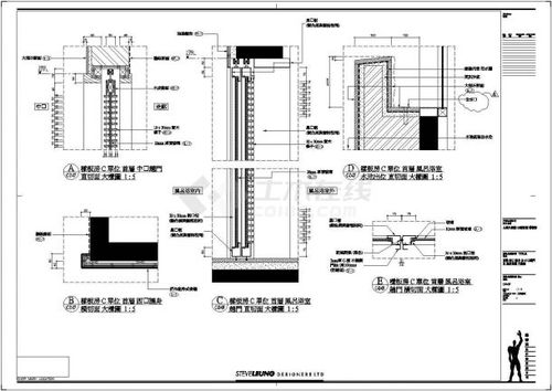 上海九间堂c3型别墅样板房室内装修设计施工图纸