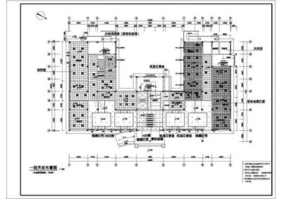 某医院一层室内装饰工程cad施工设计图